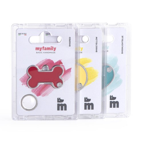 Hondenpenning | Basic Handmade Big Black Circle ID Tag