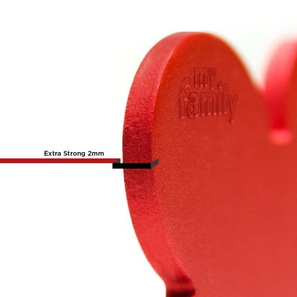 Hondenpenning | Basic Small Aluminum Red Circle ID Tag
